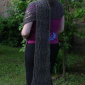 Grey summer shawl