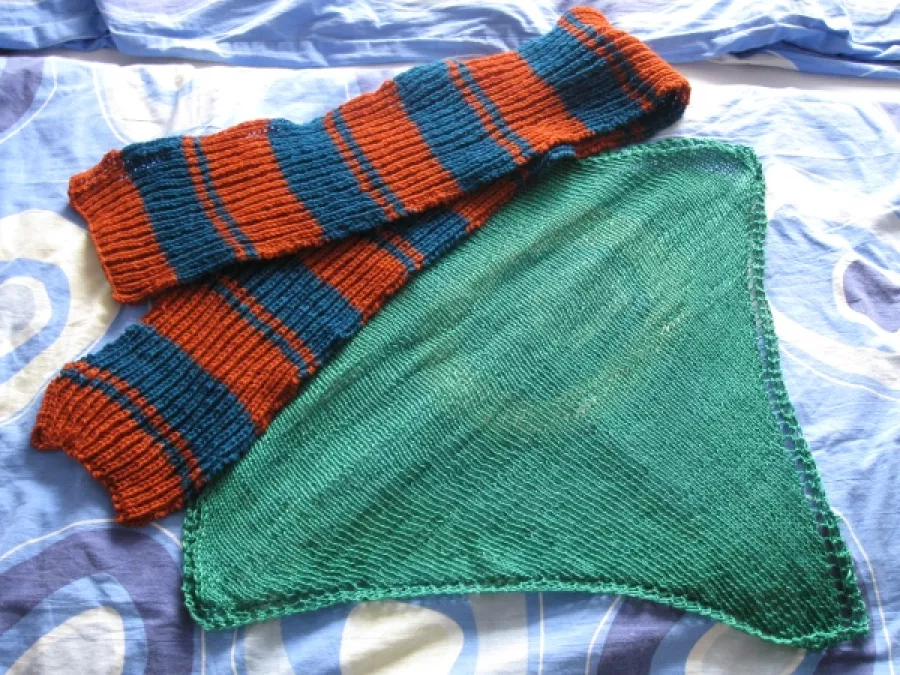 Woolen scarf & preemie blanket