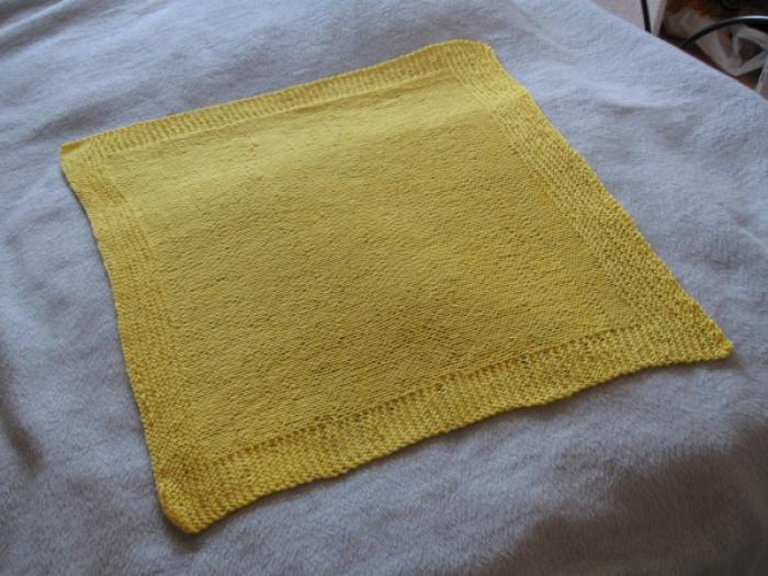 Yellow preemie blanket