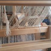 I started weaving a set of curtains